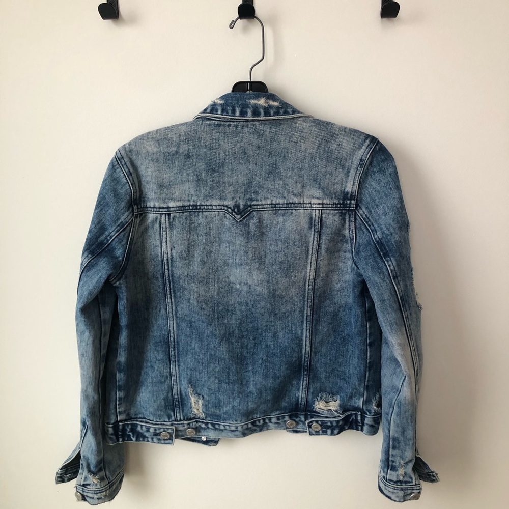 Buffalo David Bitton Distressed Blue Jacket - Picture 2 of 3